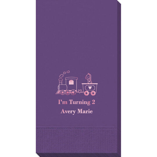 Sweet Choo Choo Train Guest Towels